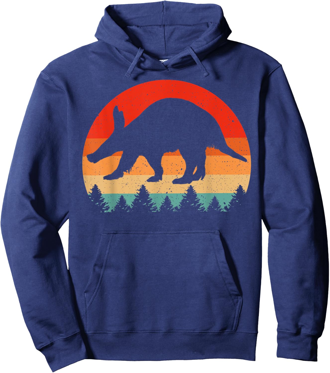 Vintage Retro Aardvark Animal Lover Aardvark Hoodie - Hoodie | Navy