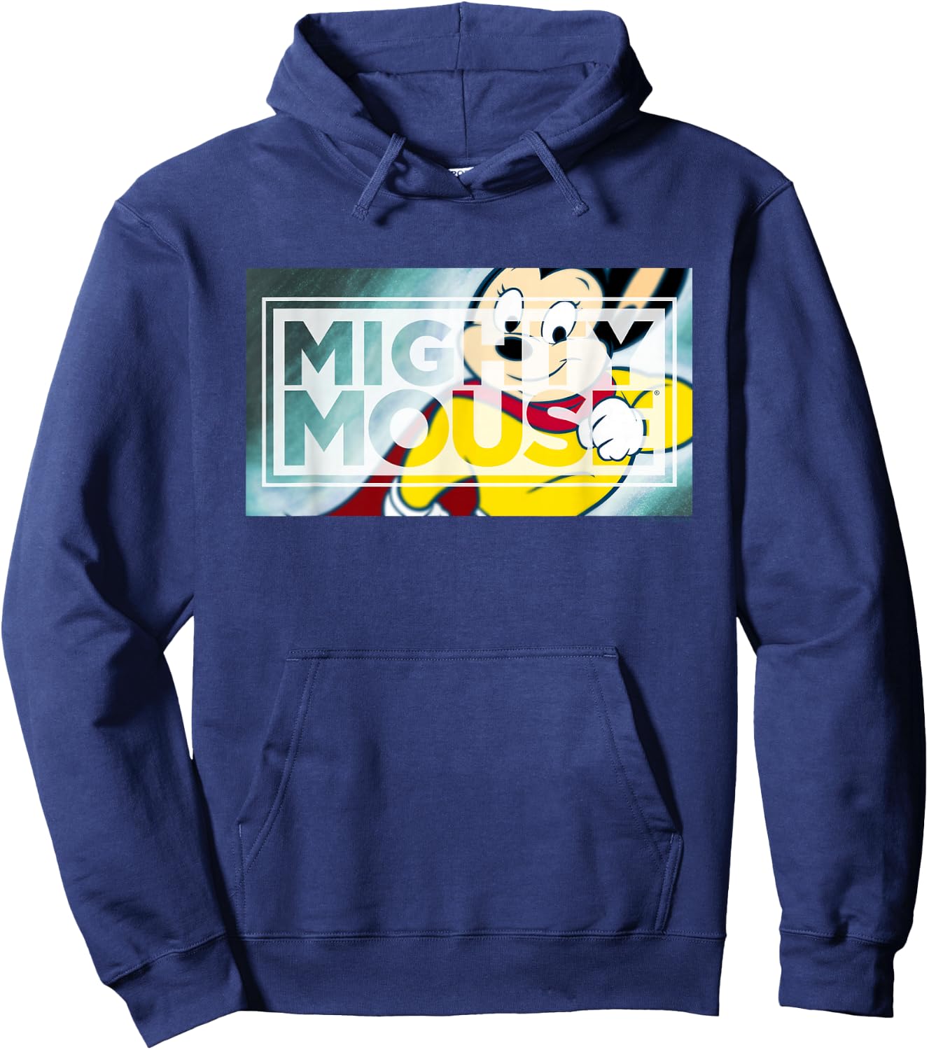 Mighty Mouse Mighty Rectangle Hoodie - Hoodie | Navy