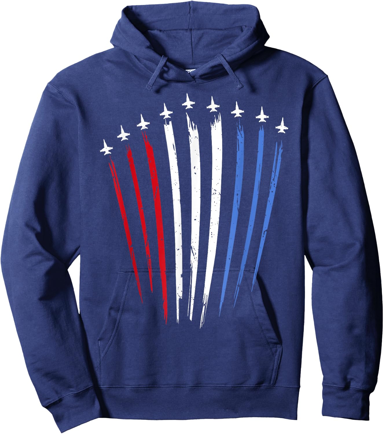 Red White Blue Air Force Planes Hoodie - Hoodie | Navy