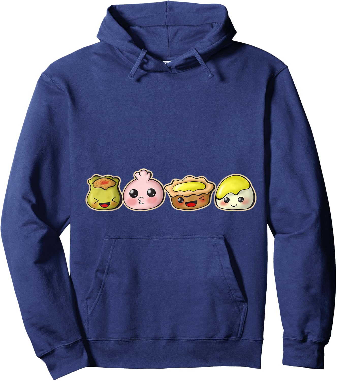 Dim Sum Traditional Cantonese Asian Hoodie - Hoodie | Navy