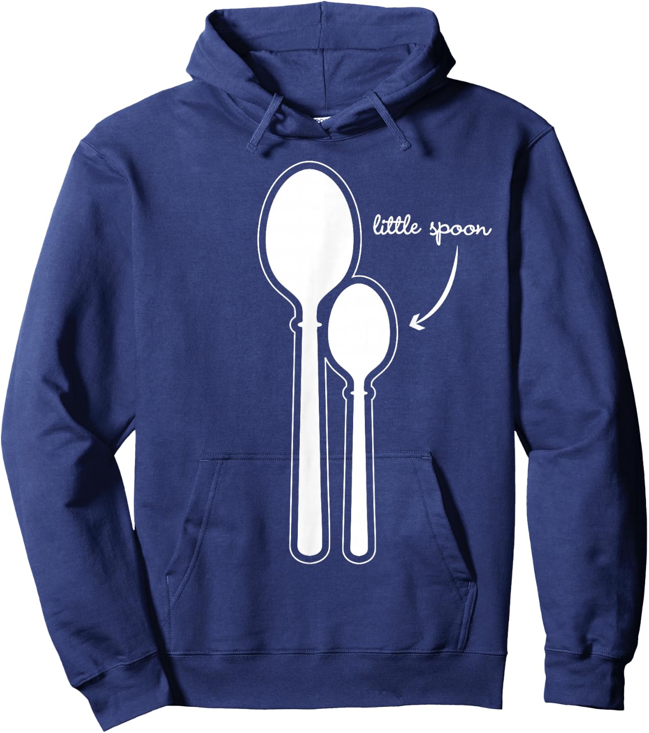 Funny Little Spoon Matching Gift Couples Hoodie - Hoodie | Navy