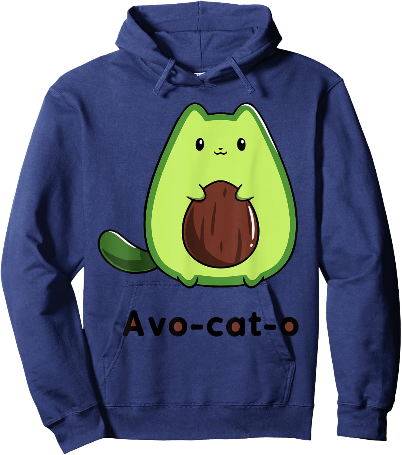 Avo-cat-o Classic Arts Avocados Hoodie - Hoodie | Navy