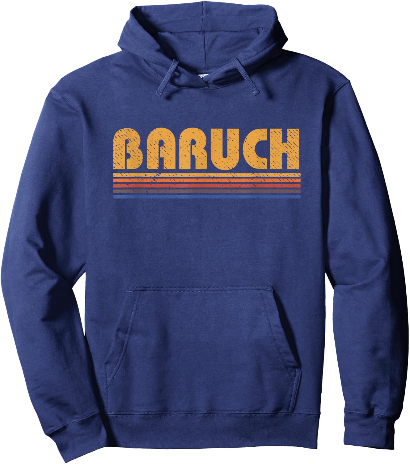 Baruch Vintage 80s Retro Style Hoodie - Hoodie | Navy