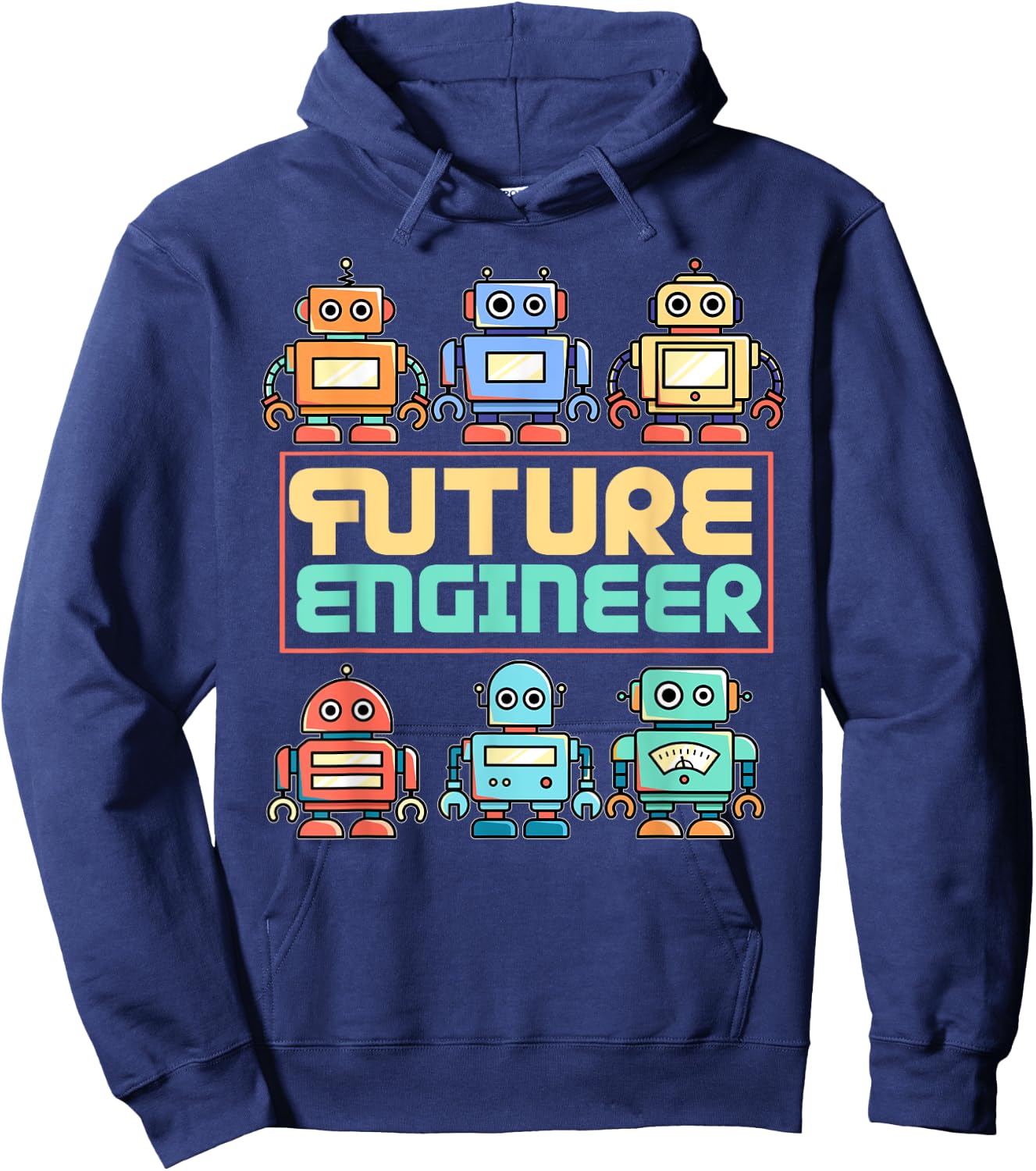 Future robot engineer child robot Hoodie - Hoodie | Navy