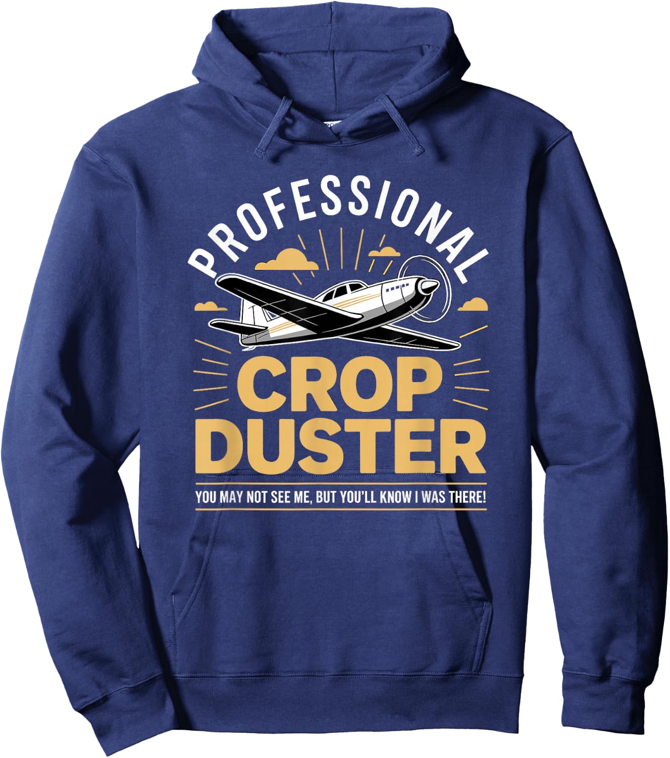 Professional Crop Duster Pilot Humor Hoodie - Hoodie | Navy