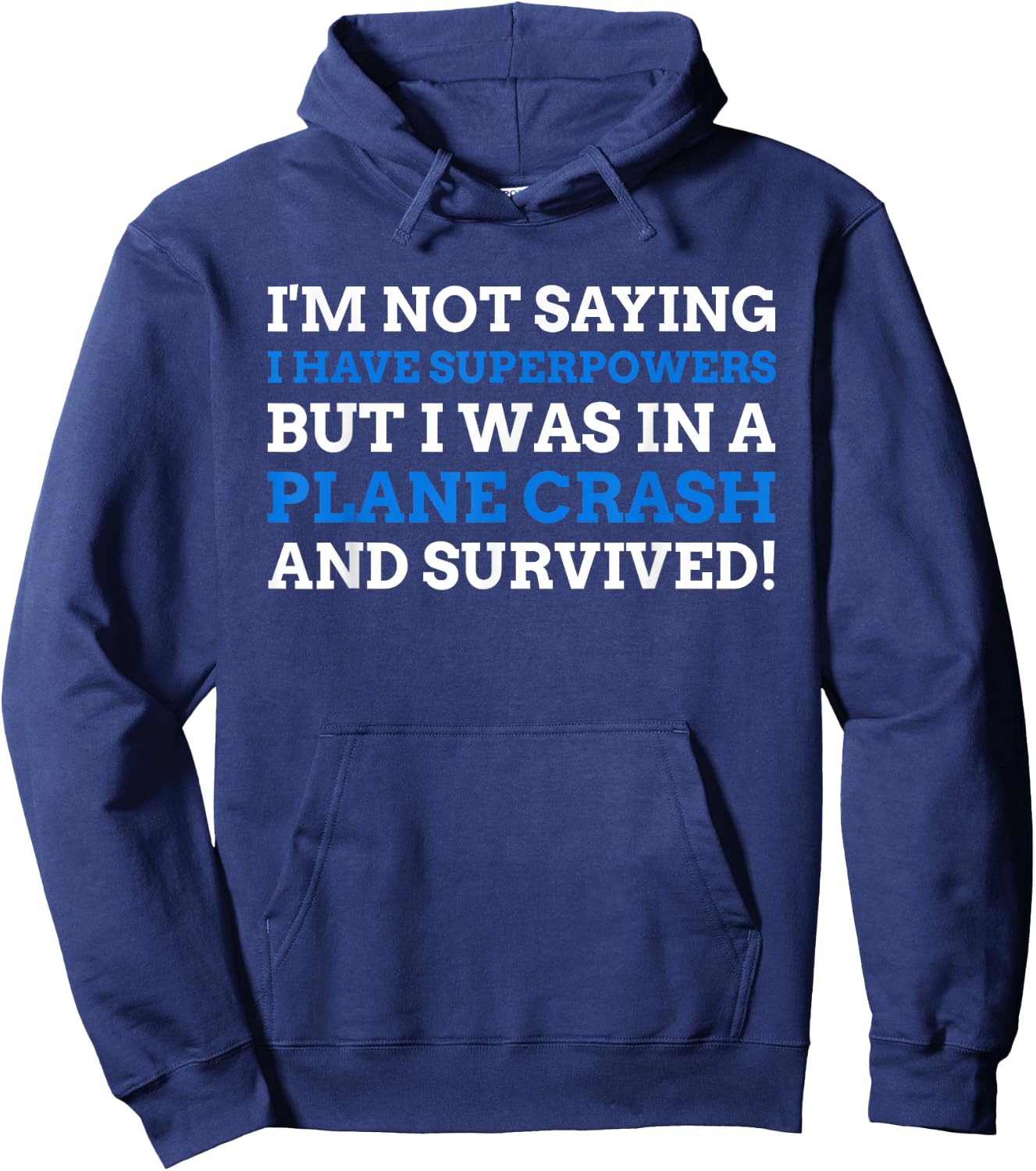 Humours Pilot Gift ideas Funny Plane Crash Hoodie - Hoodie | Navy