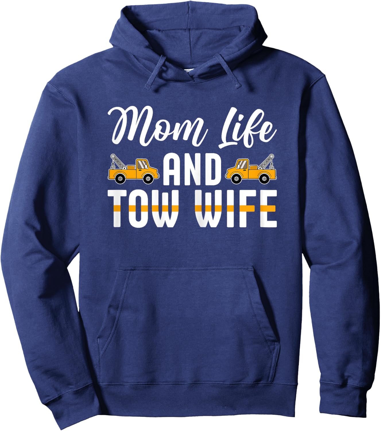 Love My Husband Proud Tow Wife Hoodie - Hoodie | Navy