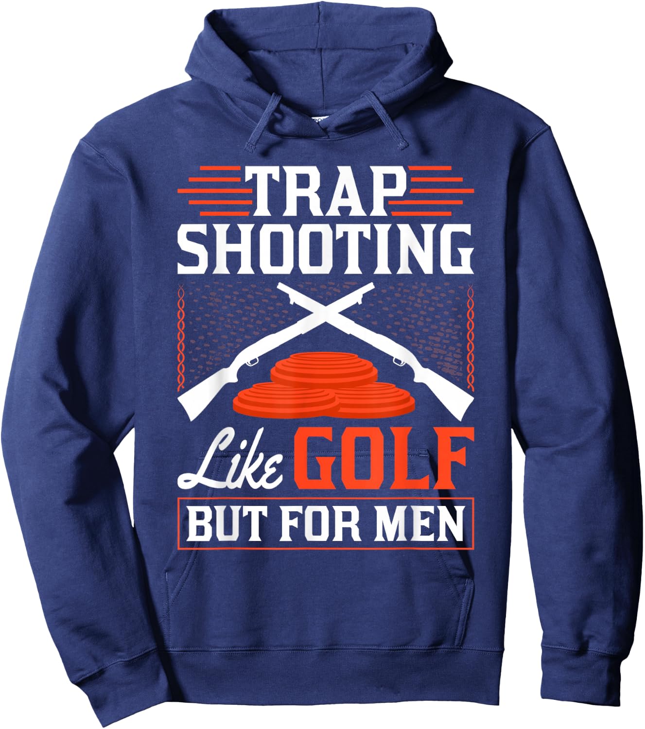 Clay Pigeons Shooting, Skeet Clay Shooting Hoodie - Hoodie | Navy