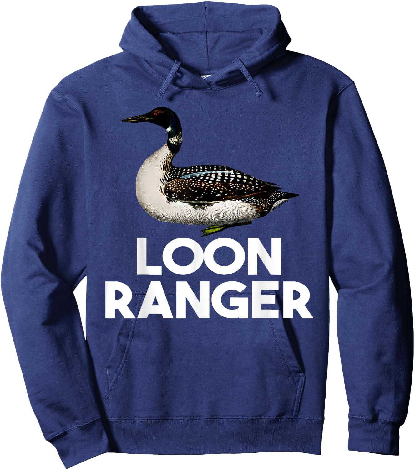 Loon Ranger Funny Common Loon Bird Watching Hoodie - Hoodie | Navy
