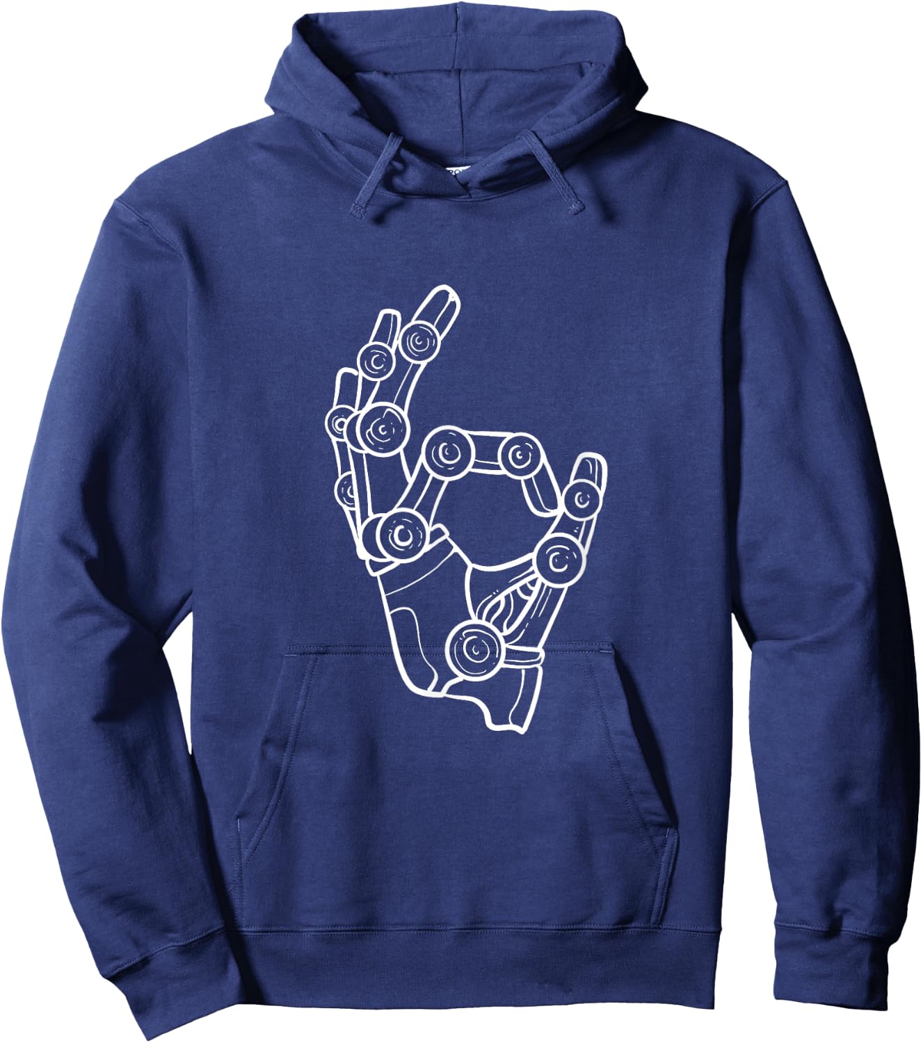 Robot Hand Robotics Engineer Hoodie - Hoodie | Navy