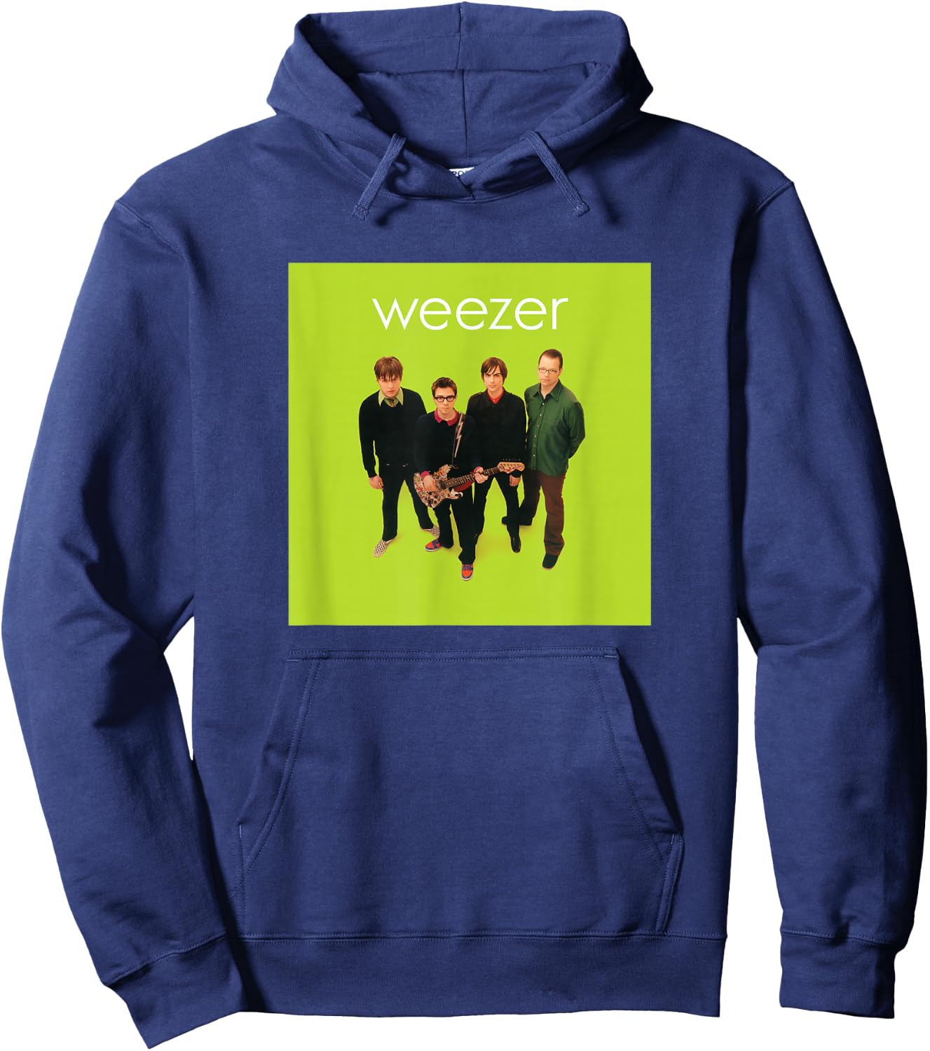 Weezer - Green Album Cover Hoodie - Hoodie | Navy
