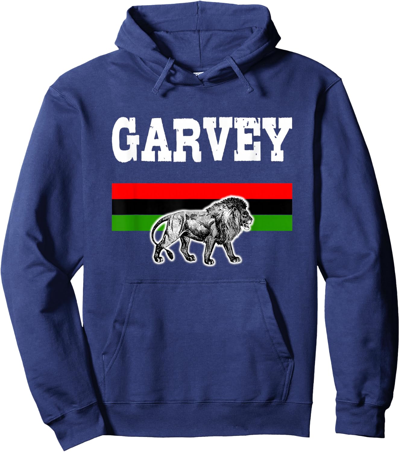 Melanin Pride Pan-African Flag Garvey Hoodie - Hoodie | Navy
