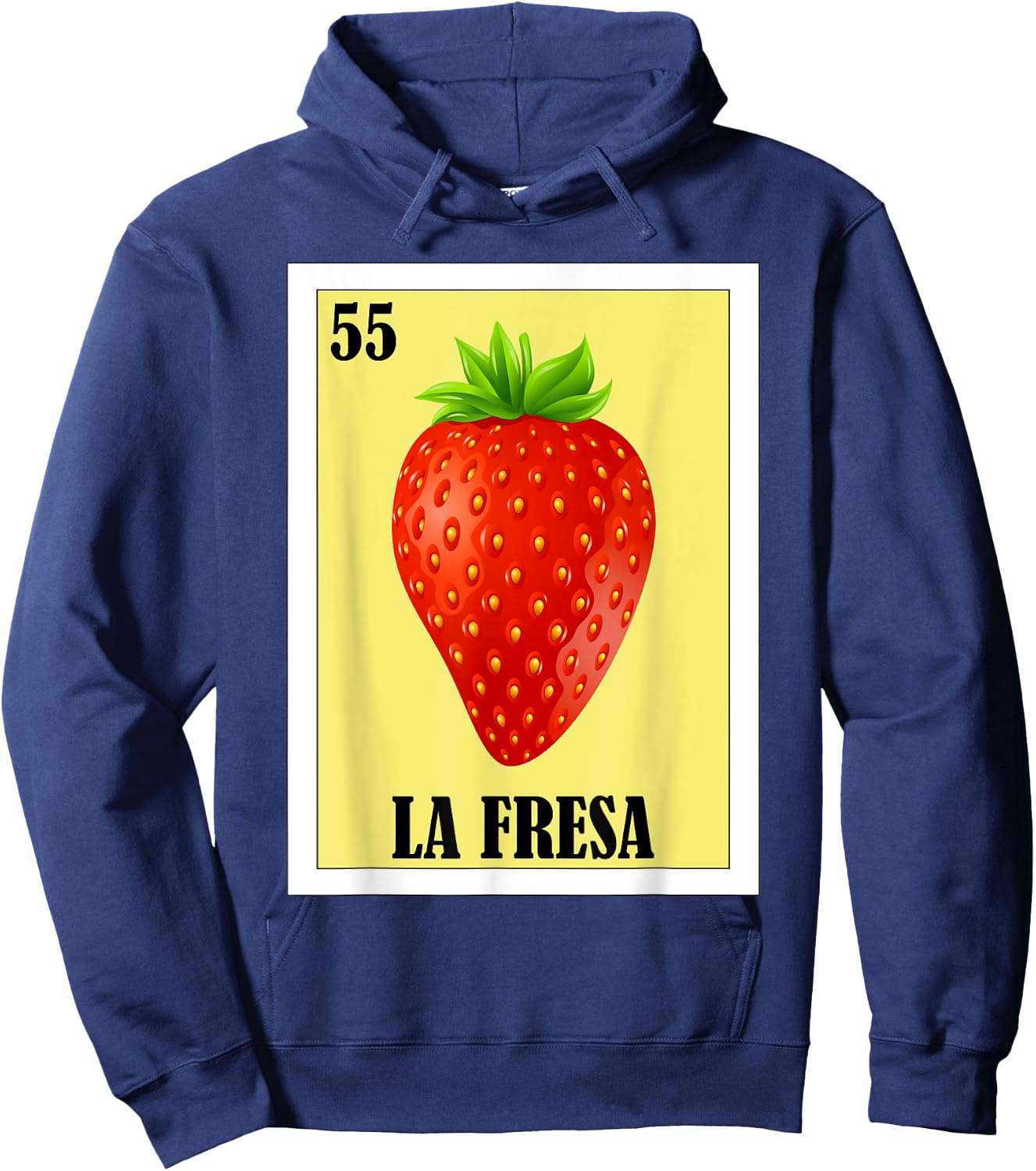 Funny Mexican Design - La Fresa Hoodie - Hoodie | Navy