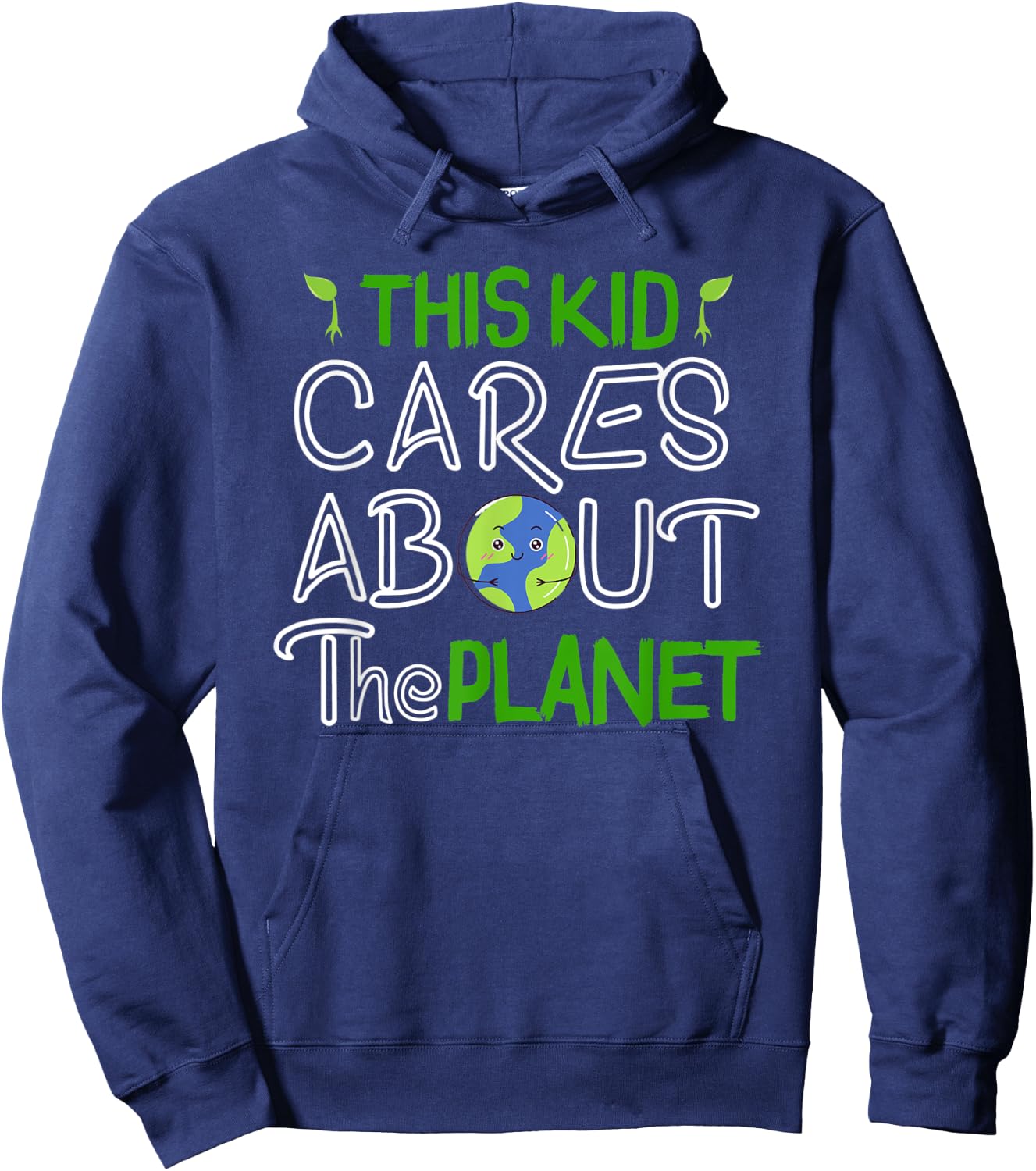 This Kid Cares About the Planet Day Environment Hoodie - Hoodie | Navy