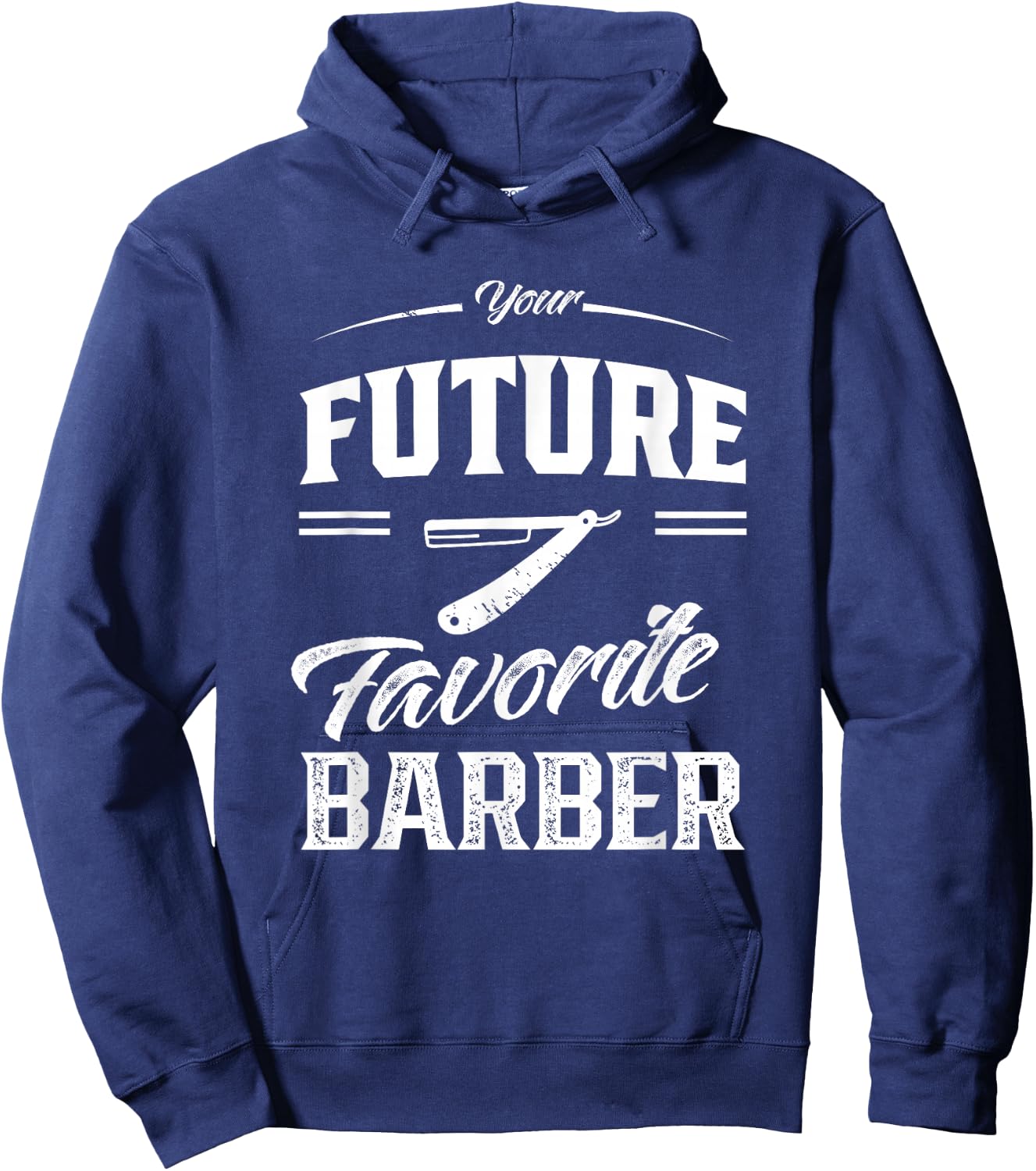 Your Future Favourite Barber Barber Shop Barber Hoodie - Hoodie | Navy