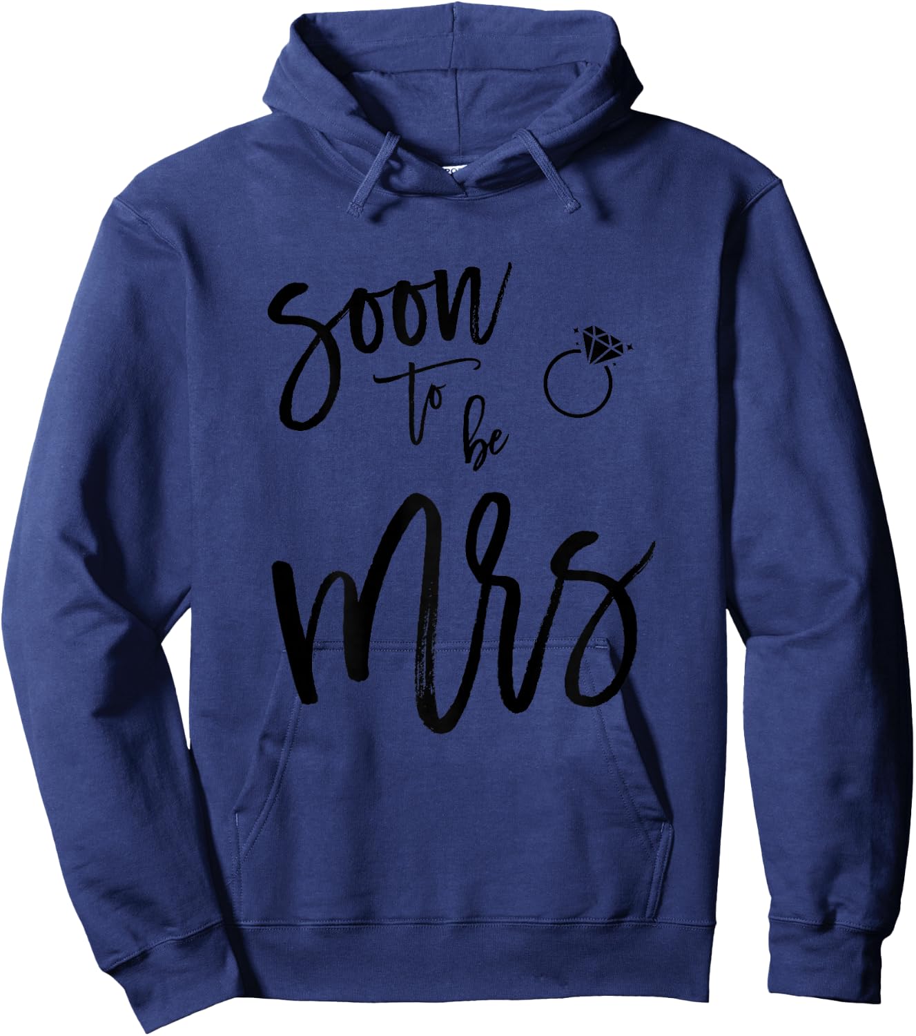 Bachelorette Party Shirts Pink Soon To Be Mrs Hoodie - Hoodie | Navy