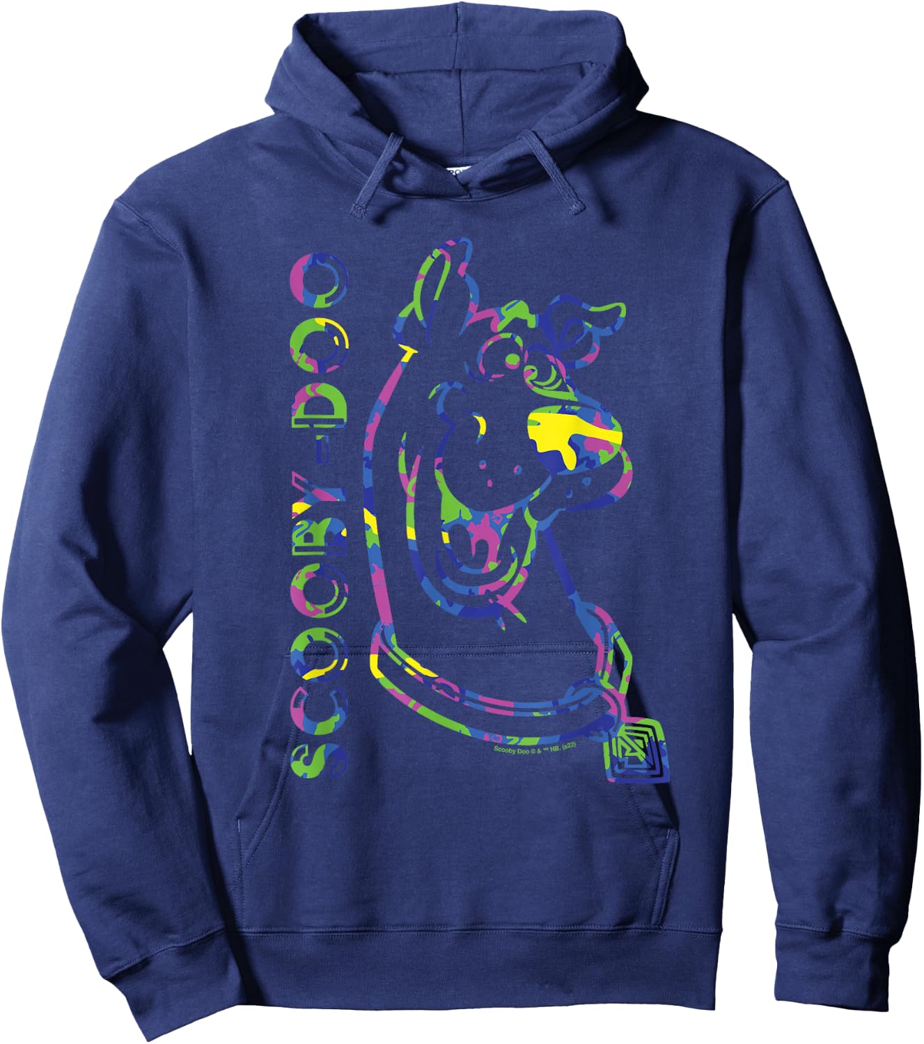 Scooby Doo Camo Tye Dye Hoodie - Hoodie | Navy