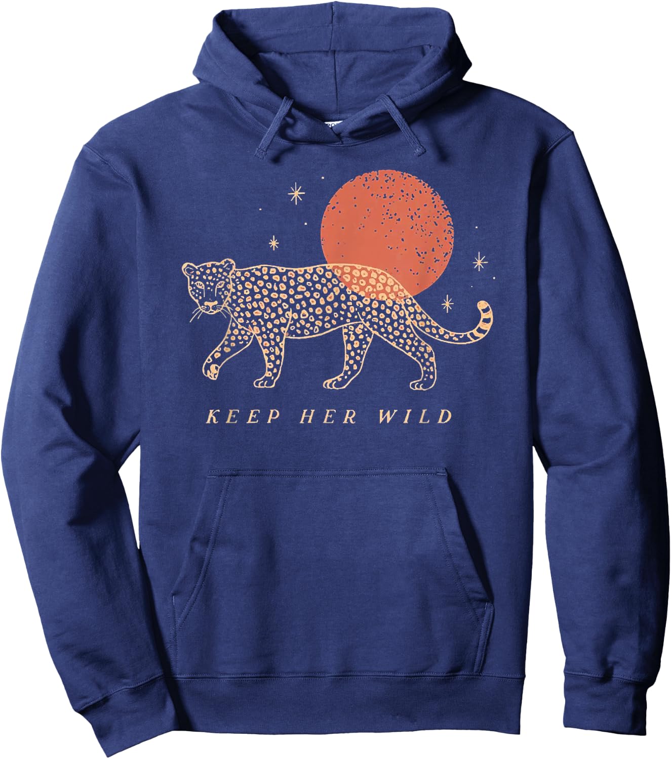 Keep Her Wild Panther Moon Hoodie - Hoodie | Navy