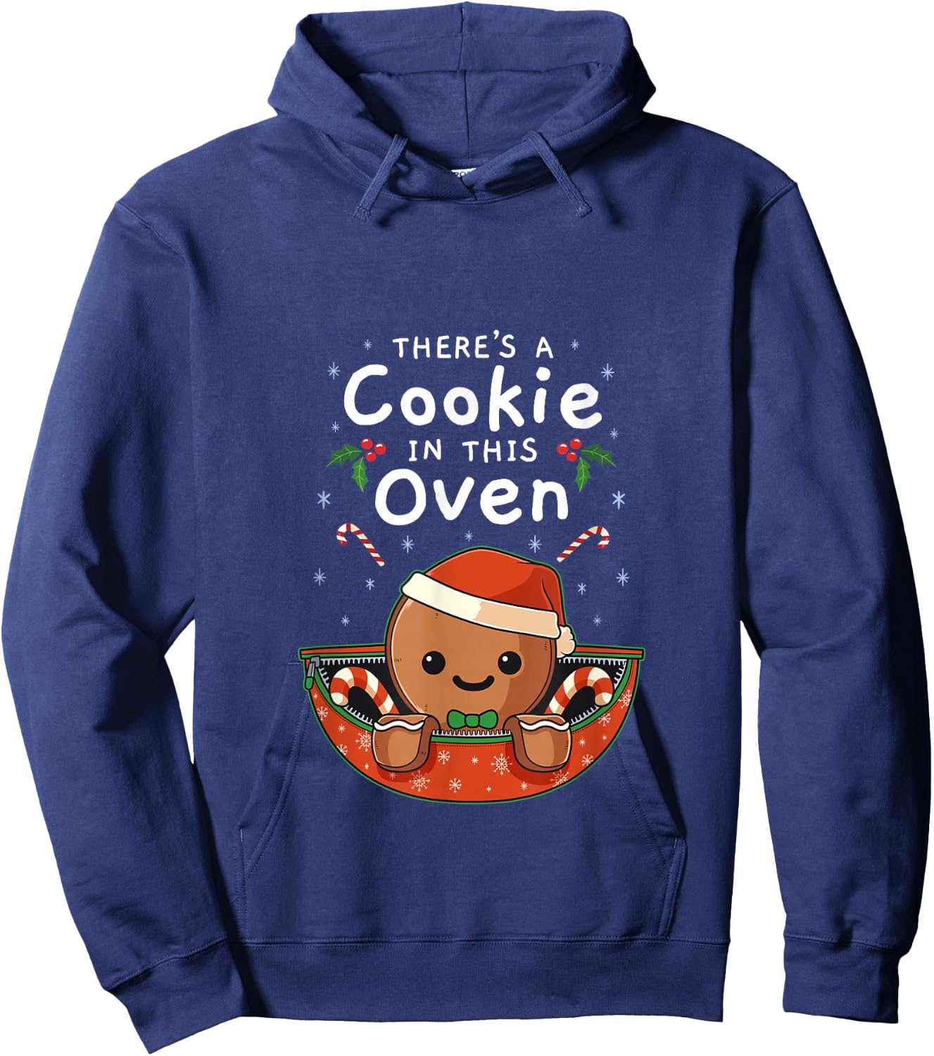 Gingerbread Man Baby Cookies In This Oven Hoodie - Hoodie | Navy