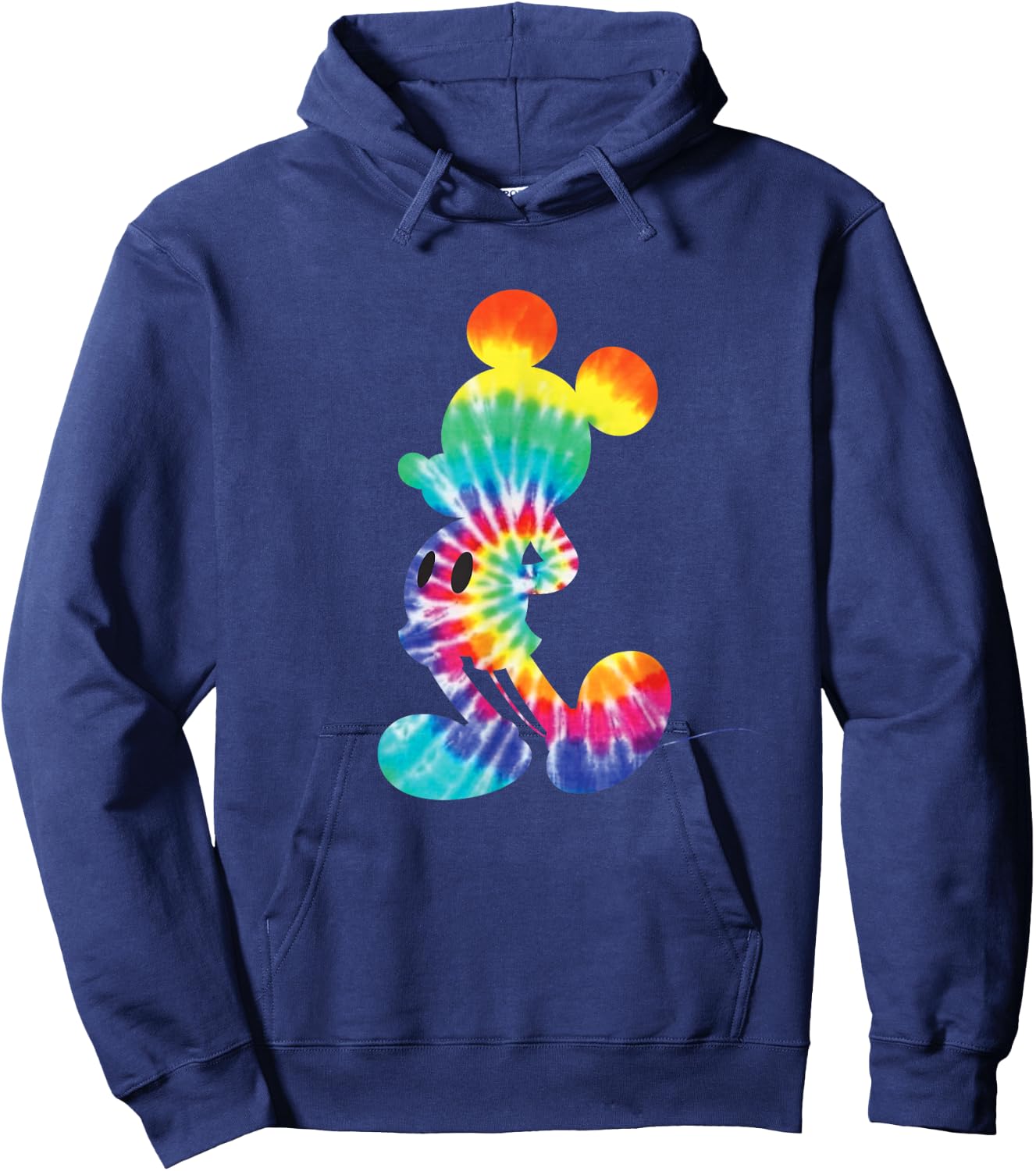Disney Mickey Mouse Rainbow Tie Dye Small Hoodie - Hoodie | Navy