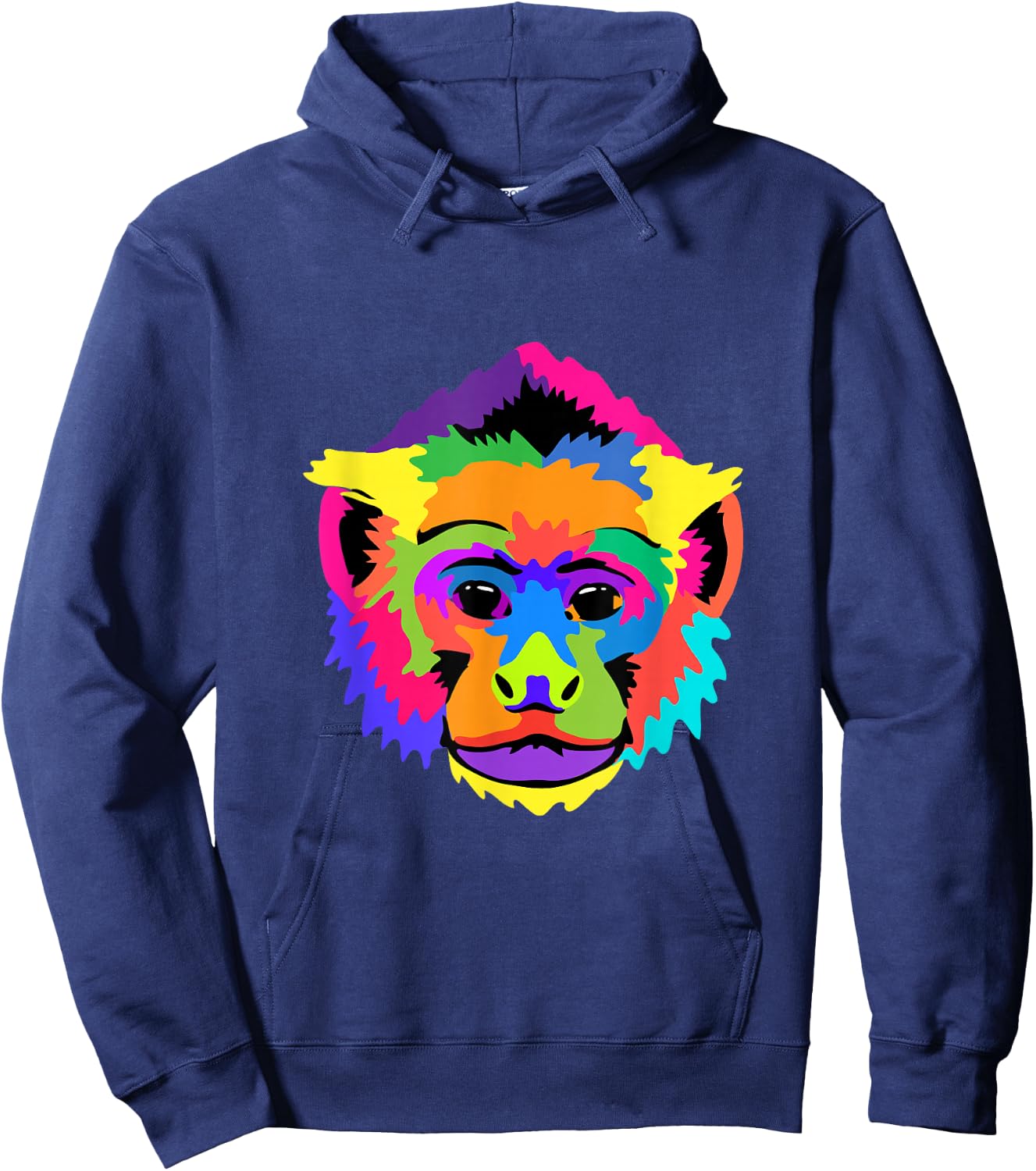 Pop Art Capuchin Monkey Hoodie - Hoodie | Navy