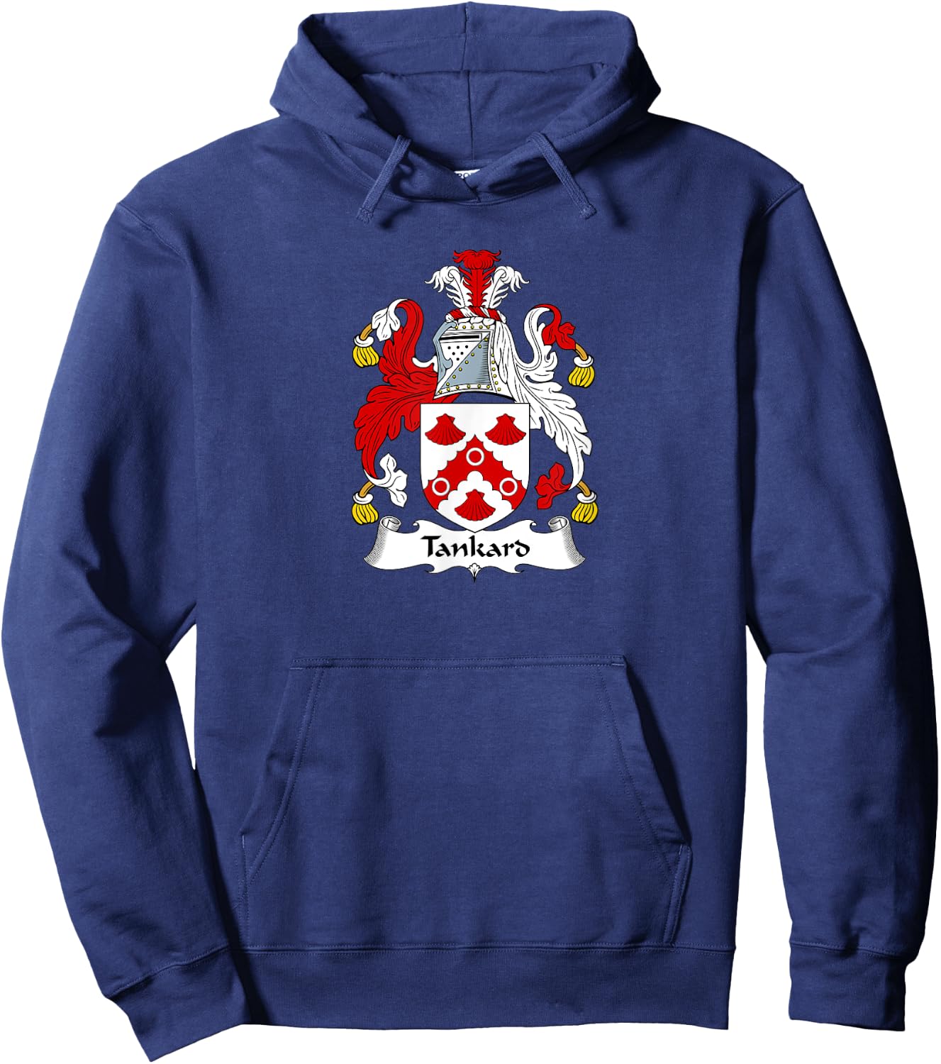 Tankard Coat of Arms - Family Crest Hoodie - Hoodie | Navy