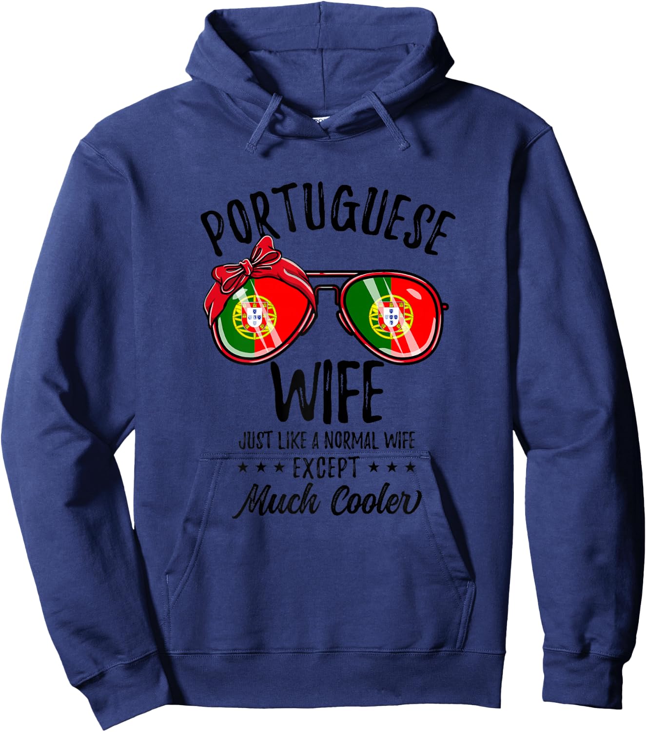 Matching Portuguese Wife Hoodie - Hoodie | Navy