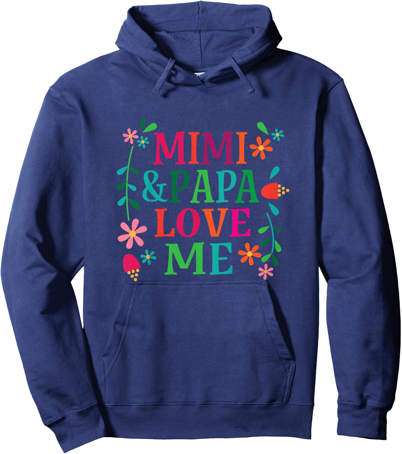 Mimi and Papa Love Me Granddaughter Hoodie - Hoodie | Navy