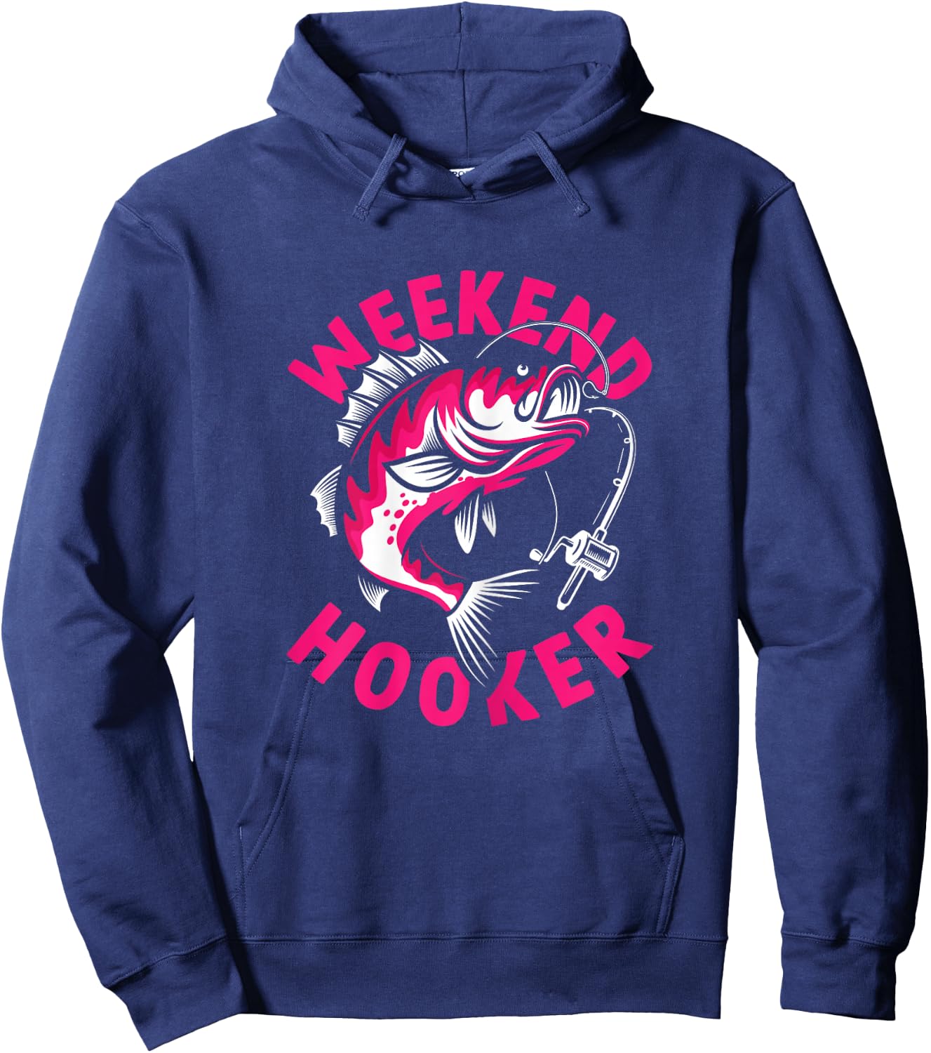 Fisher Girl Fishing Lover Weekend Hooker Hoodie - Hoodie | Navy