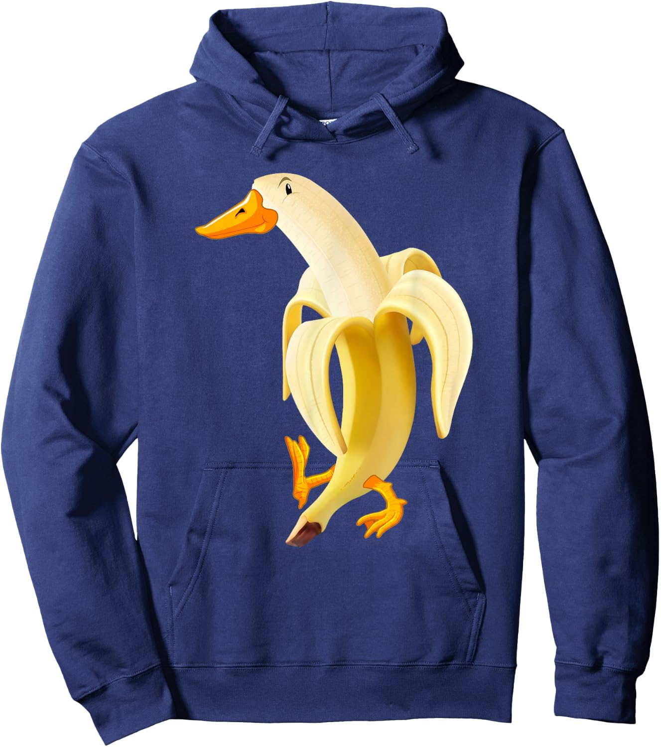 Duck In Banana Funny Hoodie - Hoodie | Navy