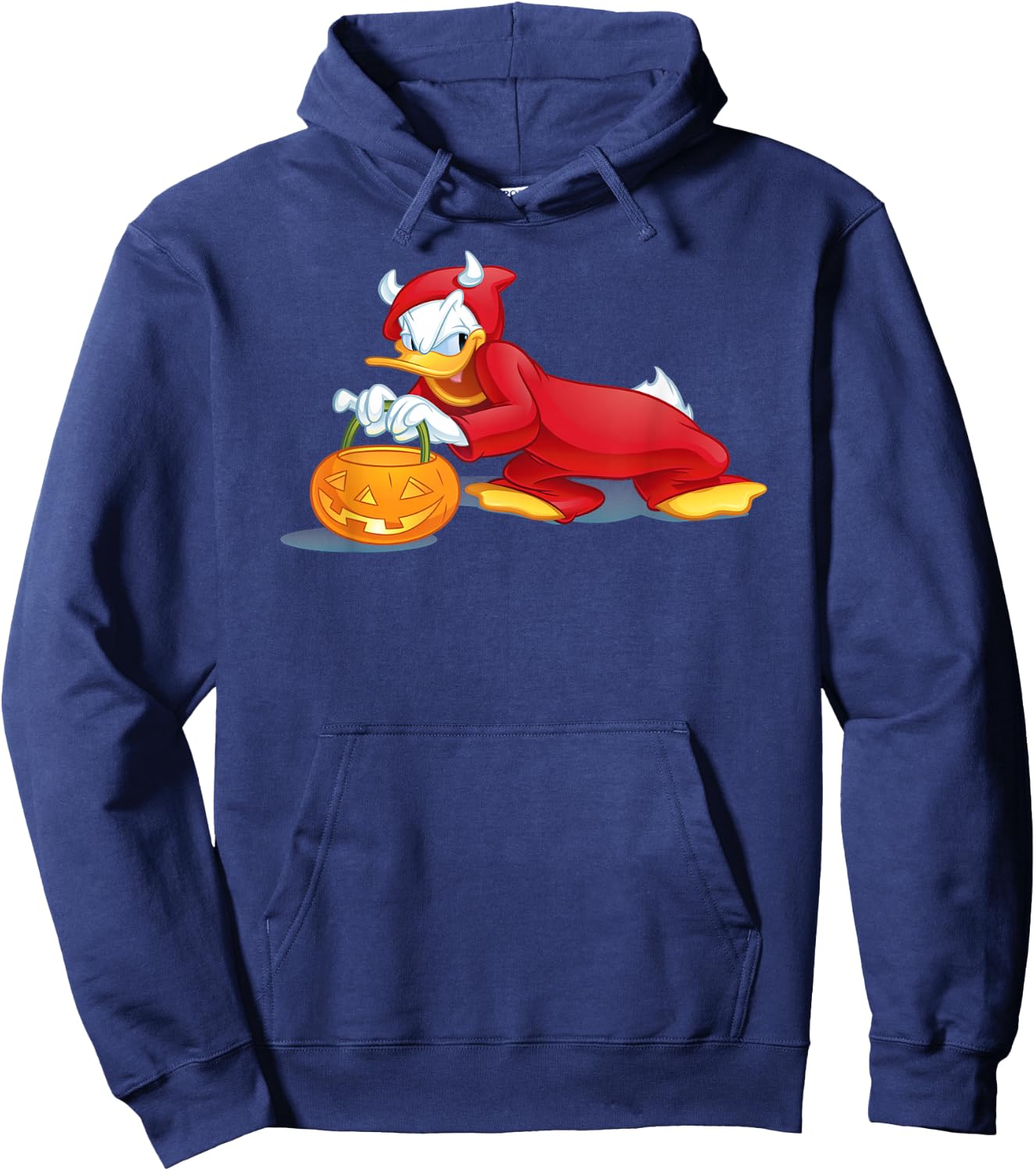 Donald Duck - Halloween Donald Duck Devil Hoodie - Hoodie | Navy