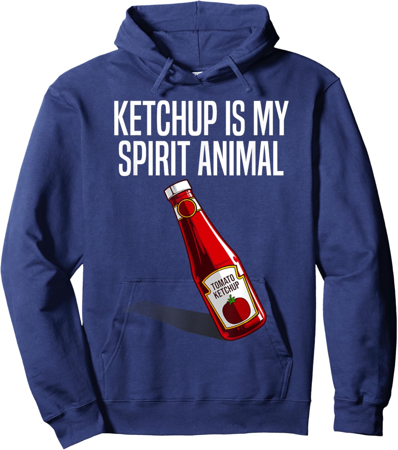 Funny Ketchup Lover Gift Women Kids Tomato Fan Hoodie - Hoodie | Navy