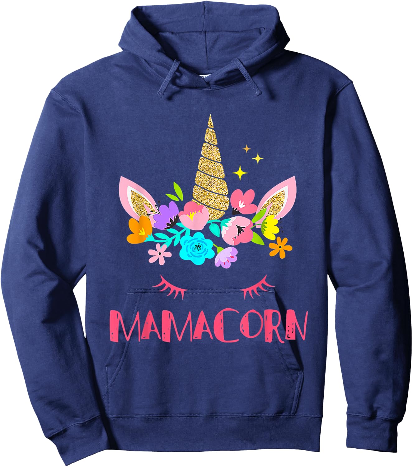 Funny Mamacorn Unicorn Costume Mom Mother's Day Hoodie - Hoodie | Navy