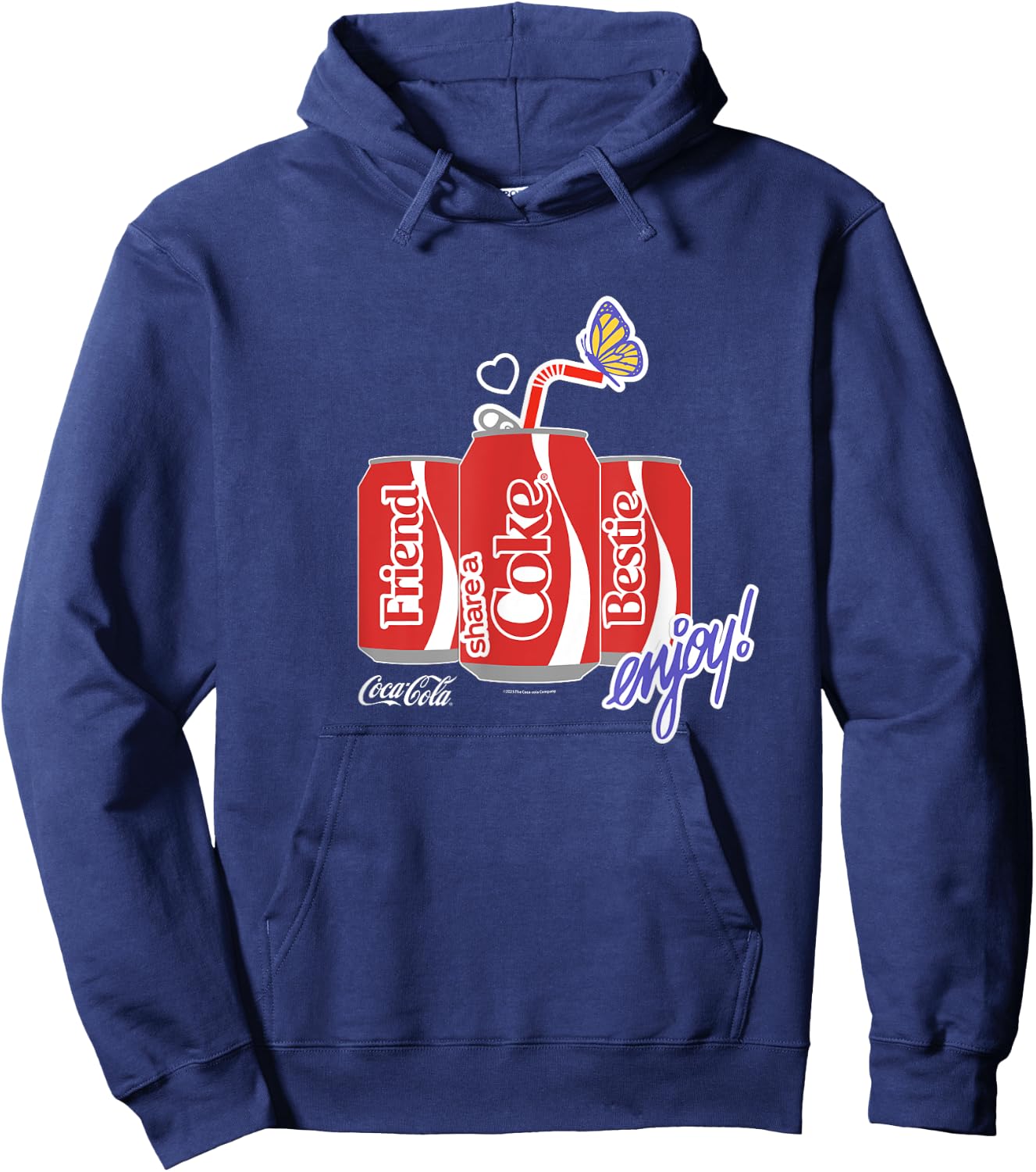 Coca-Cola Share A Coke Besties Hoodie - Hoodie | Navy