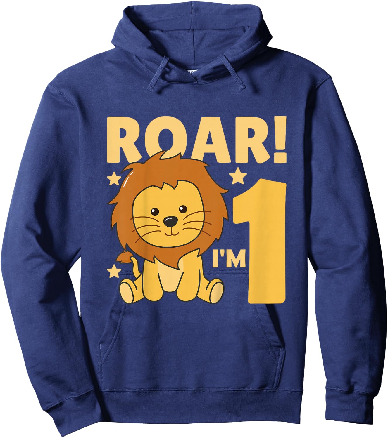 Kids 1st Birthday Lion 1 Year Old Cub Lion Hoodie - Hoodie | Navy