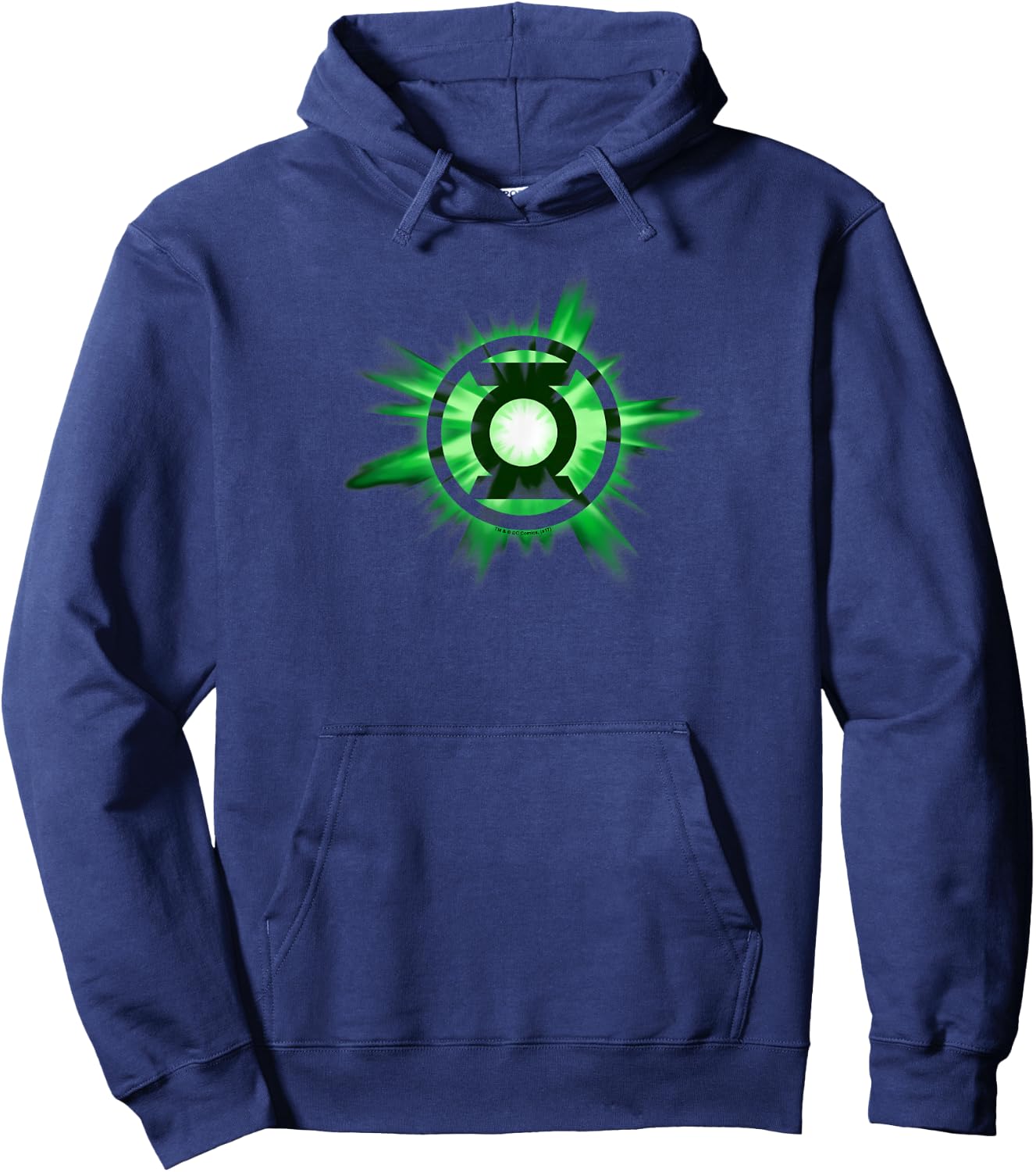 Green Lantern Green Glow Hoodie - Hoodie | Navy