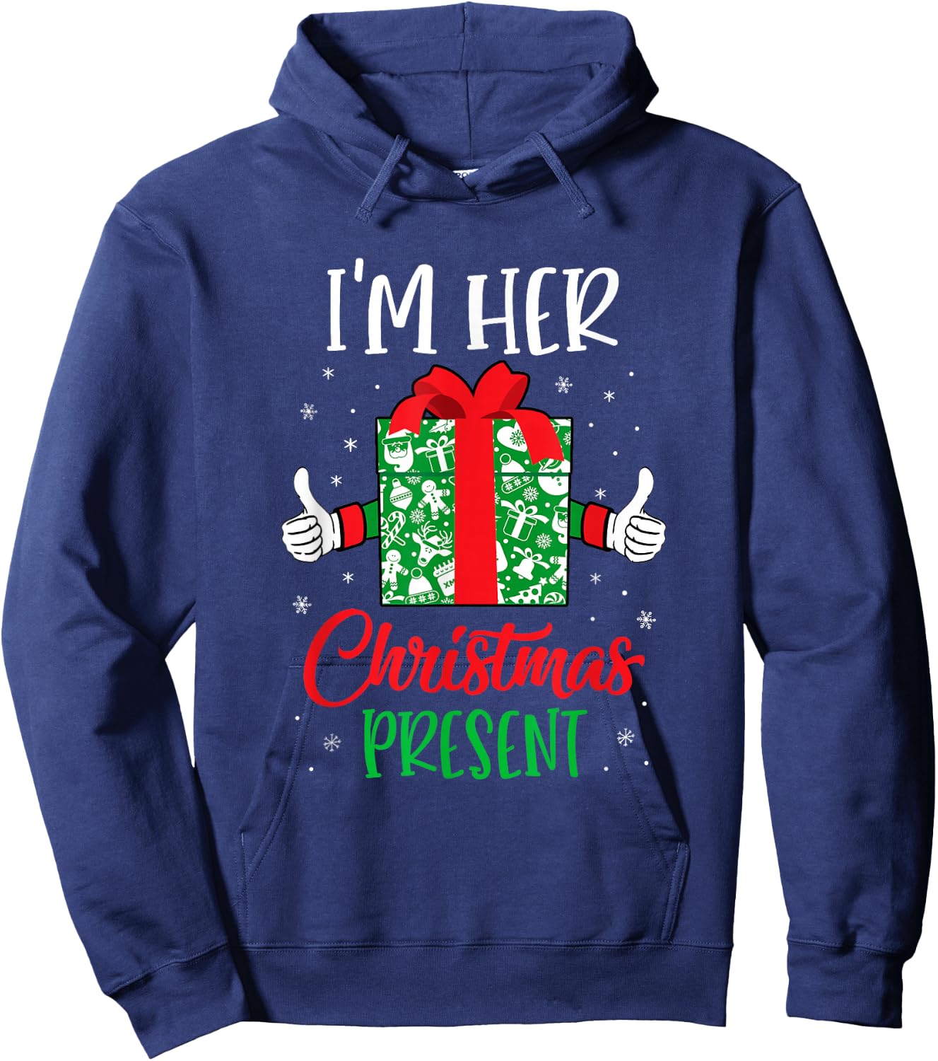 Funny Matching Couples Christmas His And Hers Hoodie - Hoodie | Navy