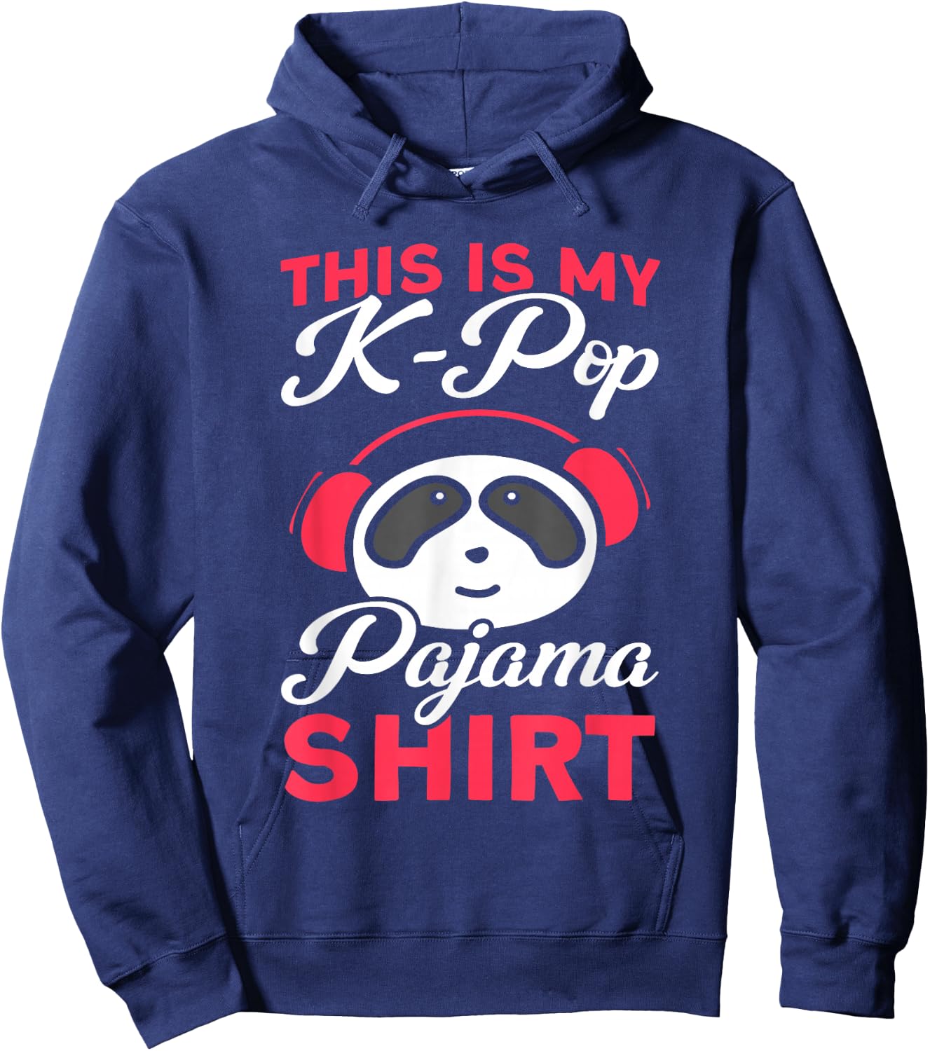 K-Pop Das ist Mein K-Pop Pyjama Shirt Panda Hoodie - Hoodie | Navy