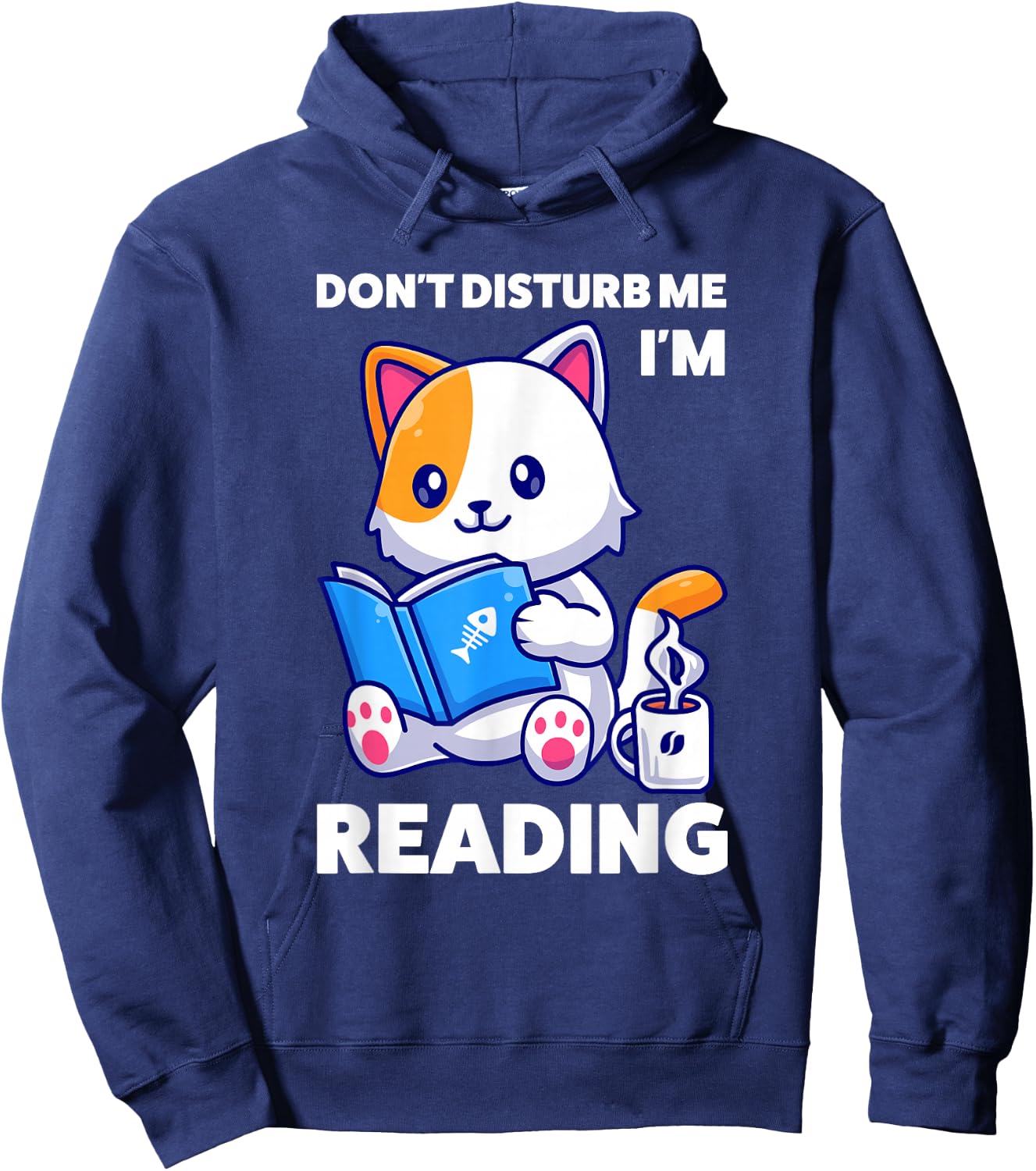 don't disturb me I'm reading reading Hoodie - Hoodie | Navy