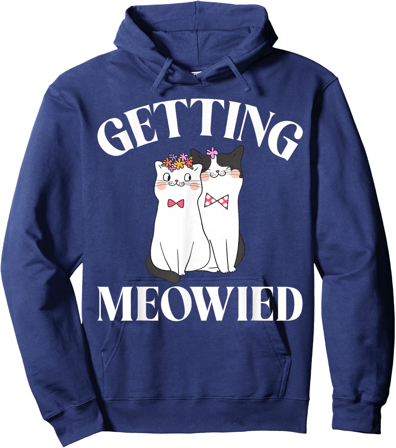 Getting Meowied Bride Hoodie - Hoodie | Navy
