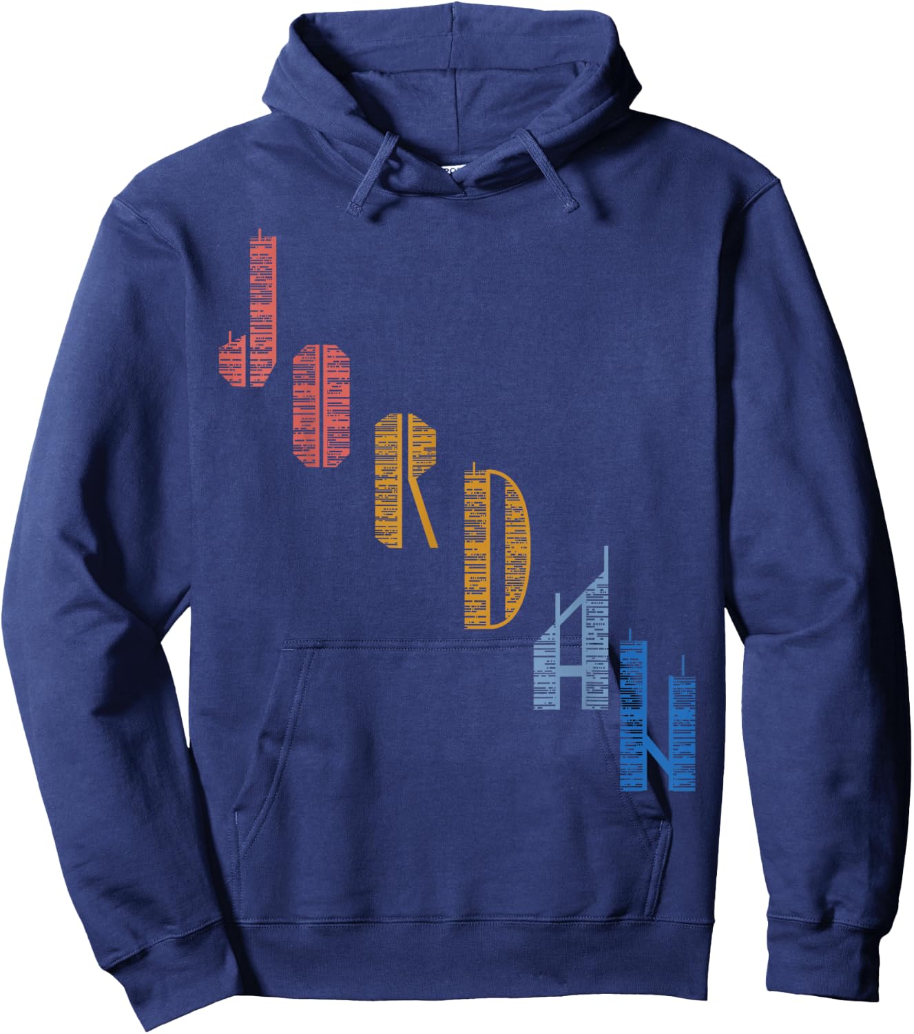 Vintage Jordan t shirt with Skyscarper Jordan Hoodie - Hoodie | Navy