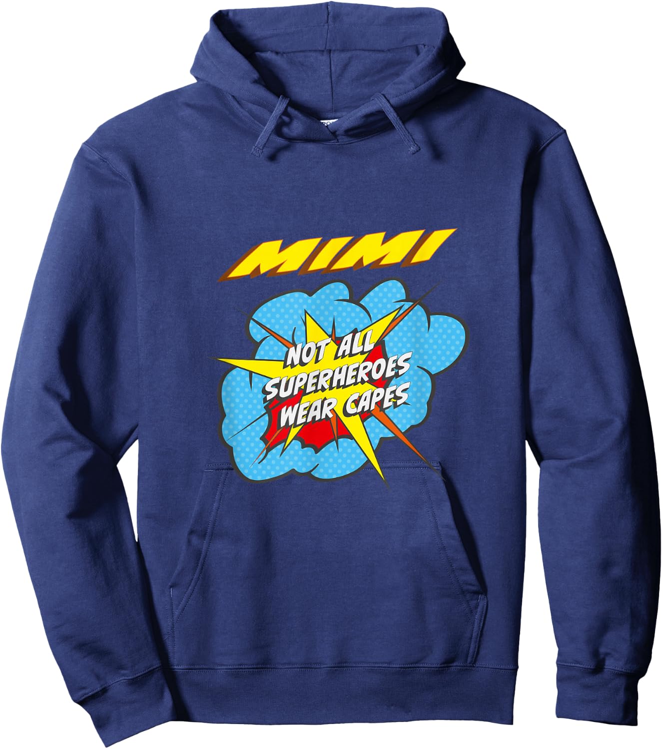 Mimi Funny Superhero Family Hoodie - Hoodie | Navy