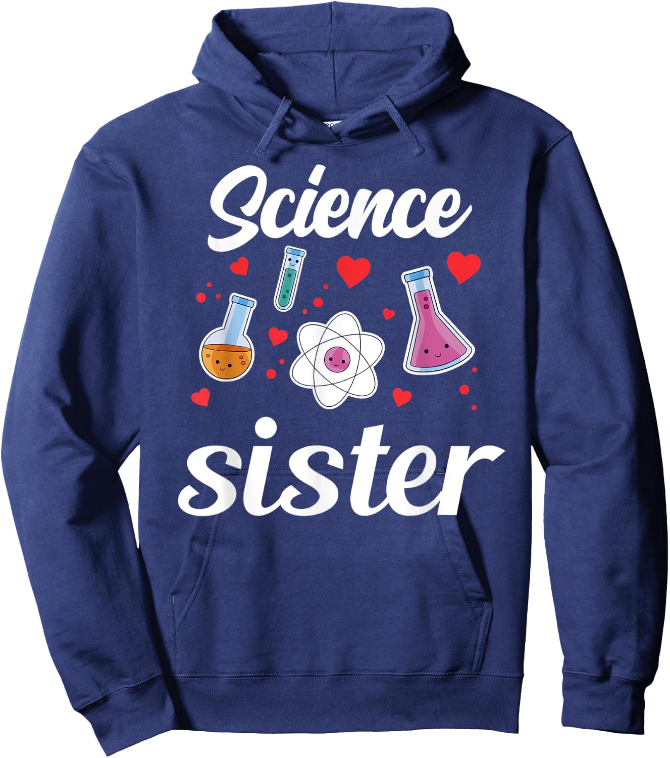 Science Sister Teacher Scientist Sciences Job Hoodie - Hoodie | Navy