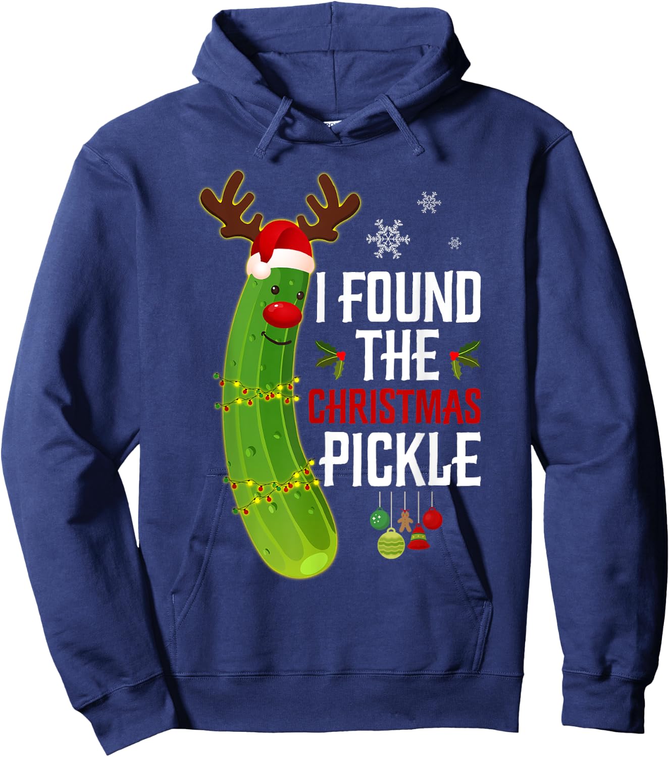 Funny Pickle Apparel Adults Black Small Hoodie - Hoodie | Navy