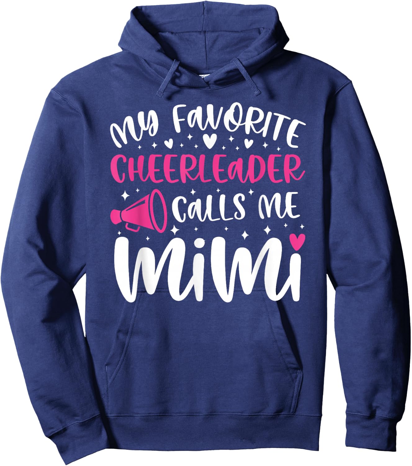 Proud Cheer Mimi Grandma Of A Cheerleader Mimi Hoodie - Hoodie | Navy