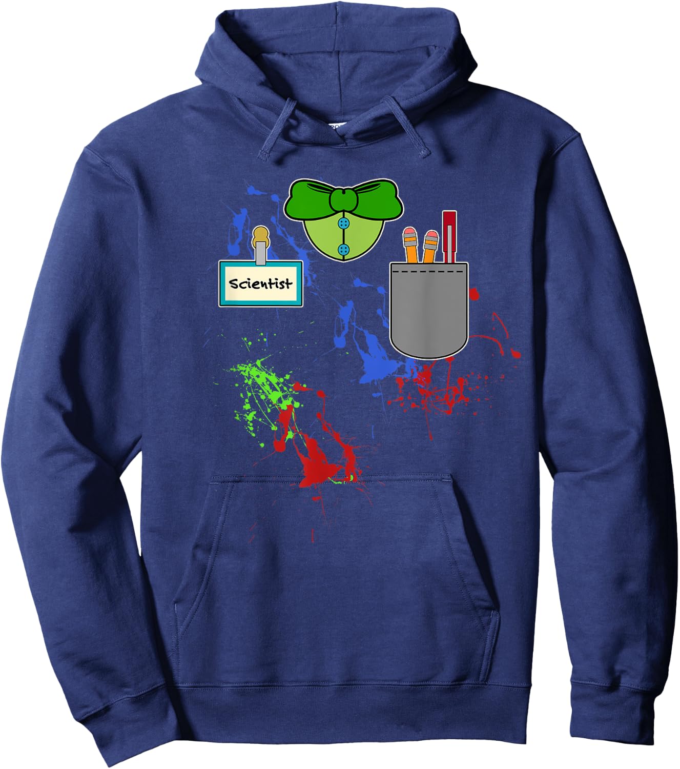Halloween Mad Scientist Matching Group Costume Hoodie - Hoodie | Navy