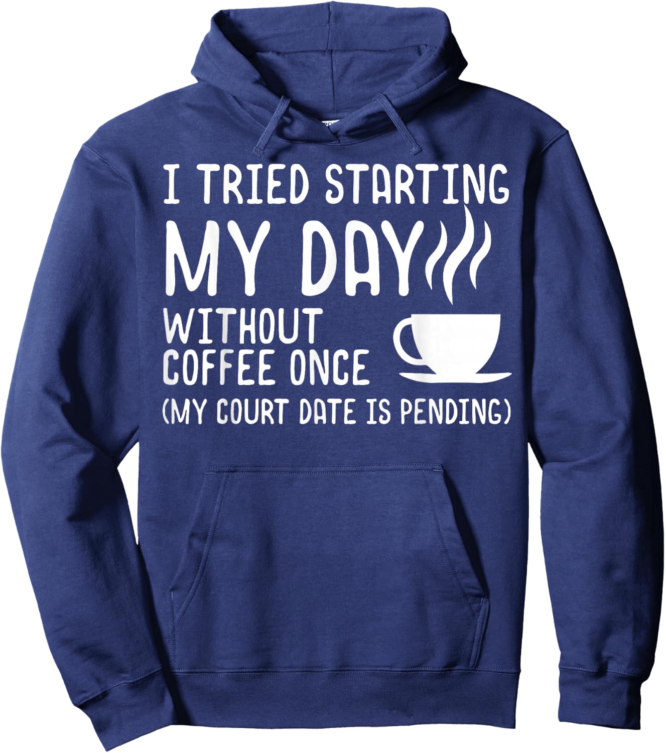 Funny Coffee Shirt Day without Coffee Coffee Hoodie - Hoodie | Navy