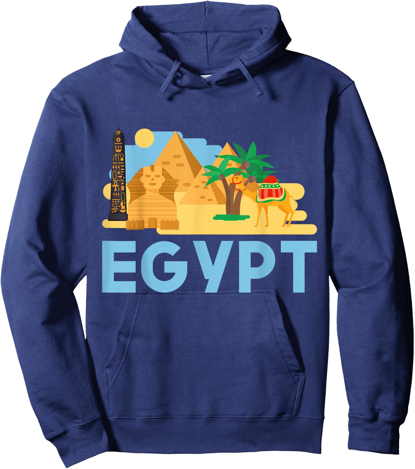 Pharaoh Gifts Egyptian Culture Pyramid Egypt Hoodie - Hoodie | Navy