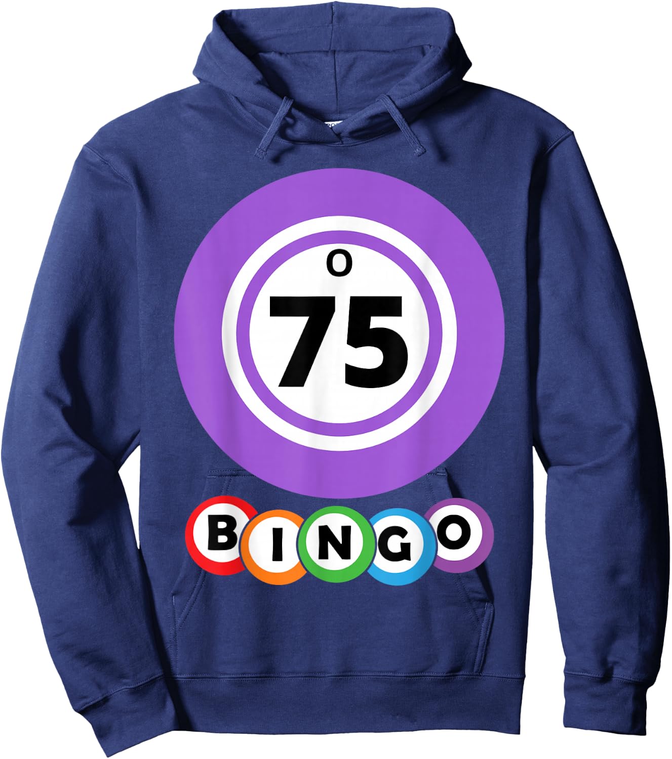 Lucky Bingo O75 Group Bingo Costume Hoodie - Hoodie | Navy