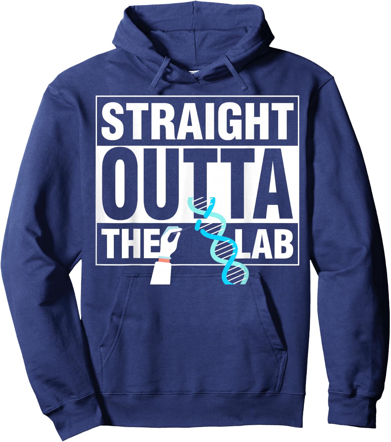 Crispr Straight Outta The Lab Hoodie - Hoodie | Navy